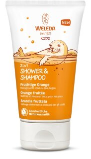 Weleda Kids 2in1 Shower & Shampoo Fruchtige Orange 150ml