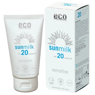 Eco Sonnenmilch Sensitiv LSF 20 Mittlerer Schutz 75ml