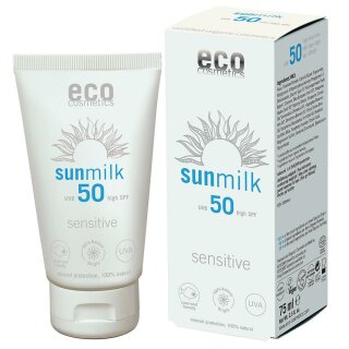 Eco Sonnenmilch Sensitiv LSF 50 Hoher Schutz 75ml