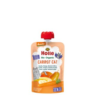 Holle Pouchy - Carrot Cat 100g