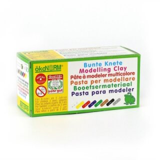ÖkoNorm Bunte Knete 8 Farben 500g