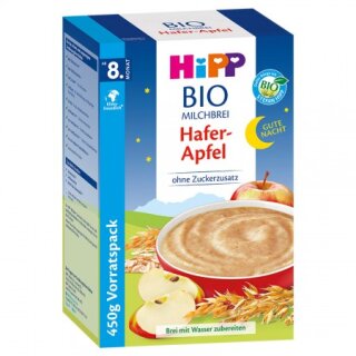 HiPP Bio Gute-Nacht-Milchbrei Hafer-Apfel 475g