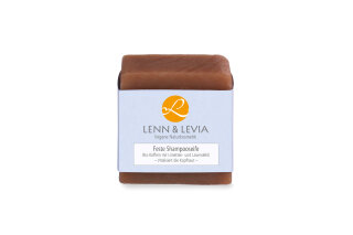 Lenn &amp; Levia Feste Shampooseife Bio-Koffein mit Limetten- und Lavendel&ouml;l 100g