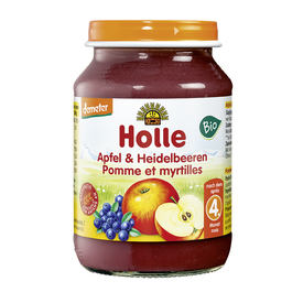 Holle Bio Apfel mit Heidelbeere 190g