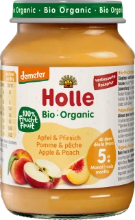 Holle Bio Apfel & Pfirsich 190g