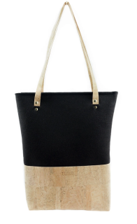 Ulstø Schultertasche Alba schwarz natur 1St.