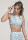 Boochen Sport-BH Meco in Wellen Print