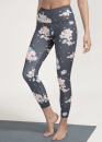 Boochen High-Waist Leggings in Dark Sakura Print