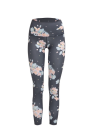 Boochen High-Waist Leggings in Dark Sakura Print