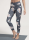 Boochen High-Waist Leggings in Dark Sakura Print