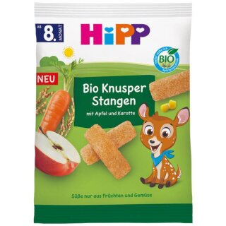 HiPP Bio Knusper Stangen Apfel Karotte 30g