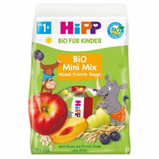 HiPP Bio Mini Mix M&uuml;esli Fr&uuml;chte Riegel 100g