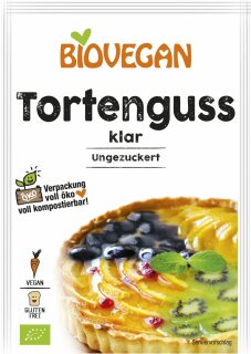 Biovegan Tortenguss - klar & ungezuckert 2x6g