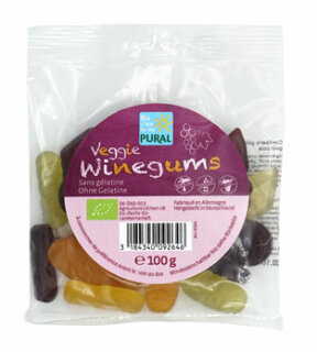Pural Veggie Winegums ohne Gelatine 100g