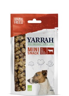 Yarrah Mini Snack für Hunde 100g