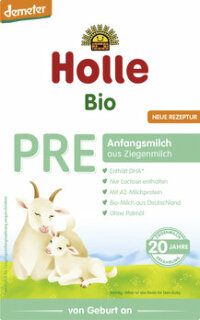 Holle Bio-Anfangsmilch PRE auf Ziegenmilchbasis 400g