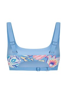 Boochen Bikinitop Caparica Summer Floral/Skyblue