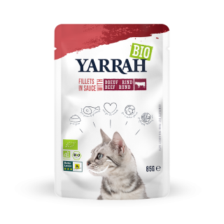 Yarrah Bio Filets mit Rind in Sauce 85g
