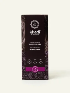 Khadi Dunkelbraun Pflanzenhaarfarbe
