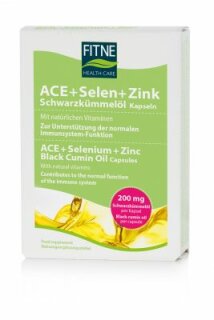 Fitne ACE+Selen+Zink Schwarzkümmelöl Kapseln 60St.