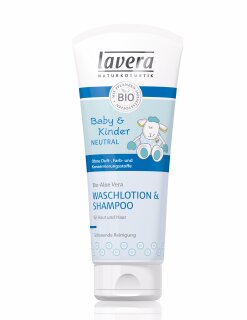 Lavera Baby & Kinder Sensitiv Waschlotion & Shampoo 200ml