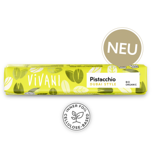 Vivani Pistacchio Dubai Style Riegel 40g