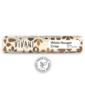 Vivani White Nougat Crisp Riegel 35g