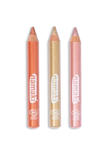 Namaki Glitzer Kinder-Schminkstifte Sunshine 3St.